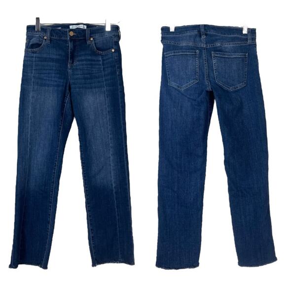 Liverpool Jeans Straight Leg Mid Rise Dark Wash Stretch Women’s Size 4/27 - Picture 7 of 7